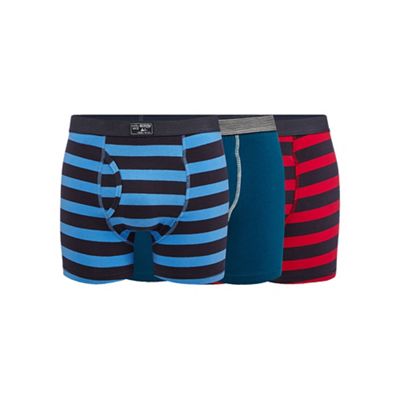 Pack of three assorted striped keyhole trunks